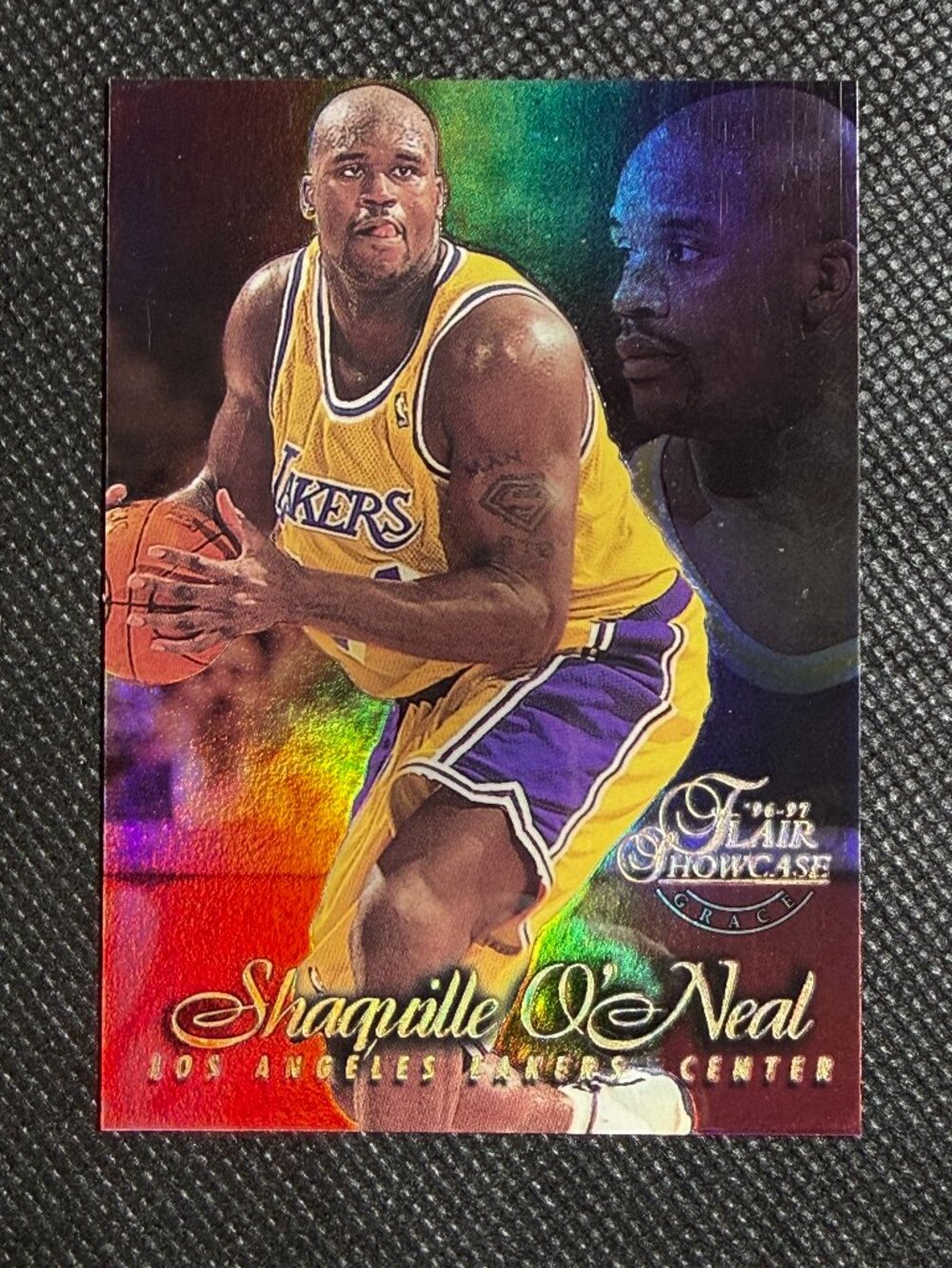 1996-1997 Flair Showcase Shaquille O'Neal Section 1 Row 1 Seat 10 Lakers HOF